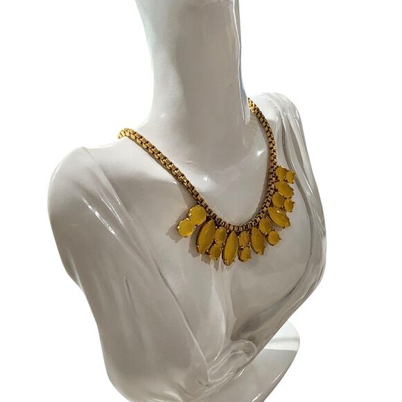 Kate Spade Neon Yellow Marquee Bib Statement Necklace - Picture 2 of 10